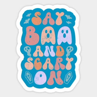 Say boo and scary on Sticker